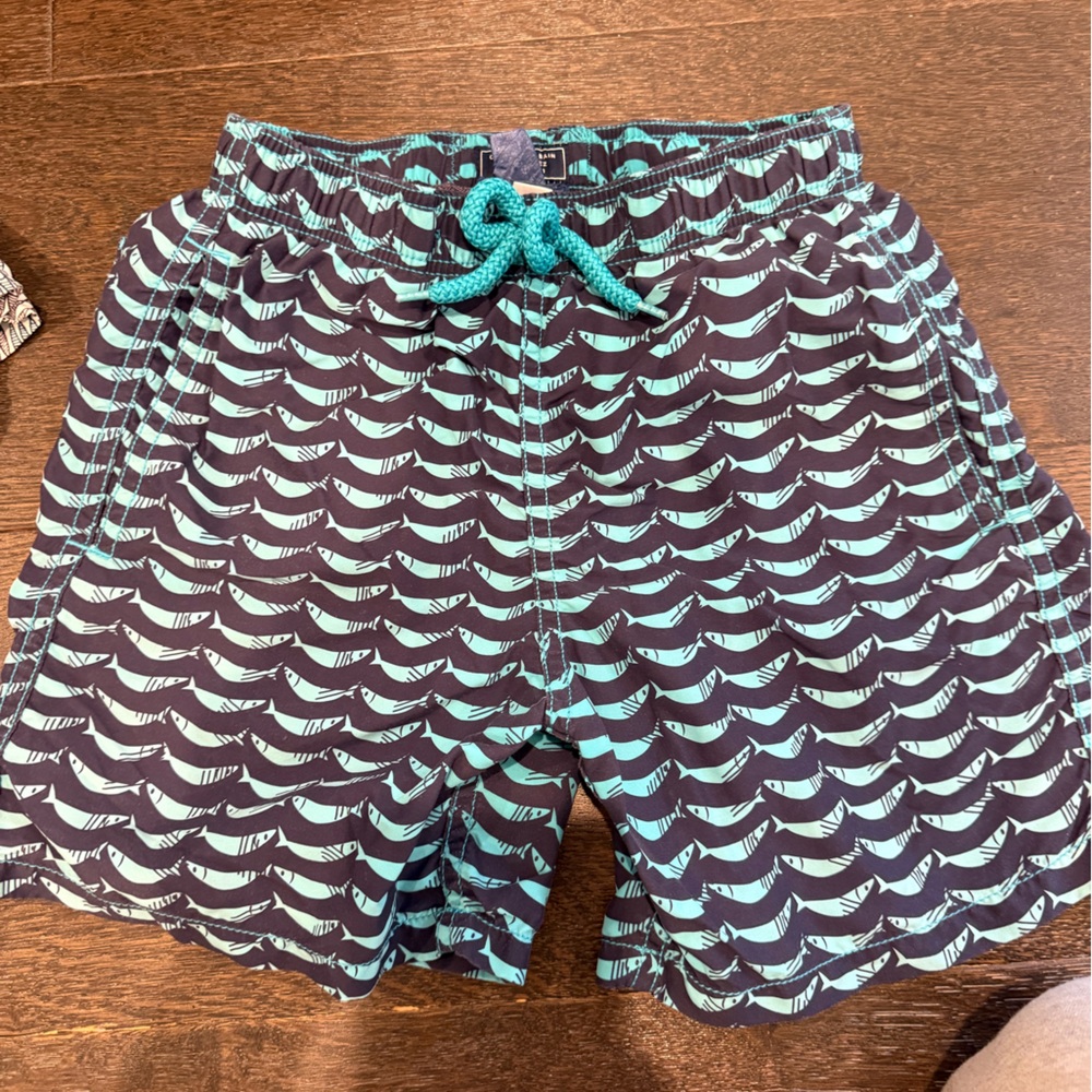 Vilebrequin Kids Swim Trunks - Black and Aqua